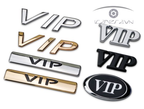 Chữ nổi, logo, huy hiệu nổi dán xe hơi, ô tô đồng giá 50K cực rẻ