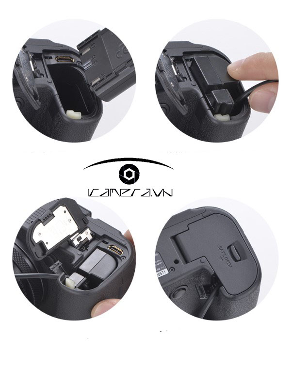 Bộ trợ nguồn Pin ảo cho máy ảnh Kingma LP-E17