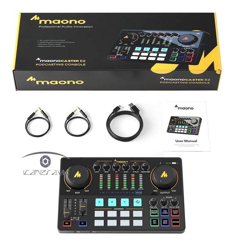 Bộ trộn âm thanh soundcard mixer Maono AME2