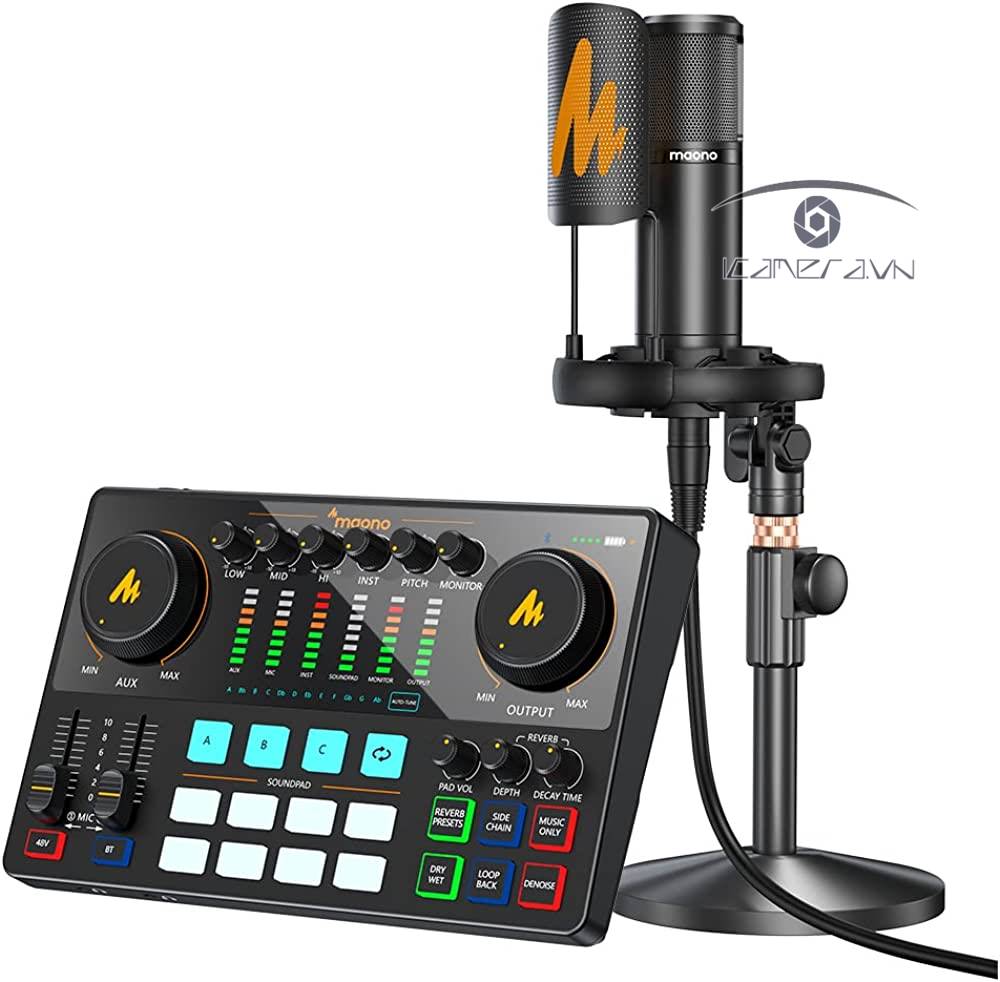 Bộ trộn âm thanh soundcard mixer Maono AME2A