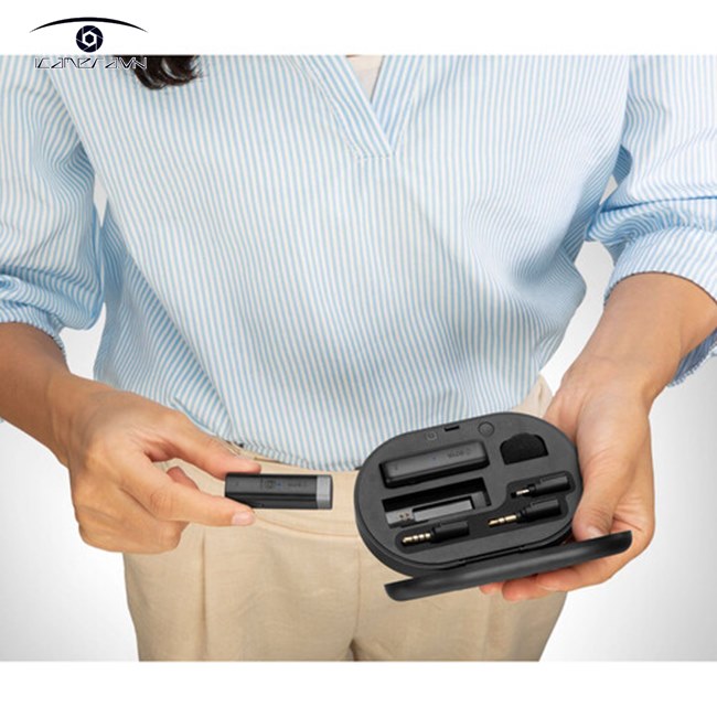 Mic thu âm không dây Boya BY-WM3D cho điện thoại iPhone Lightning IOS 2.4Ghz