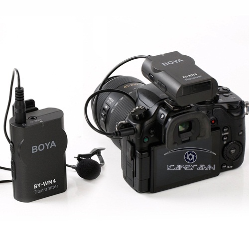 Mic thu âm gài áo không dây BOYA BY-WM4 Wireless Lavalier Microphone