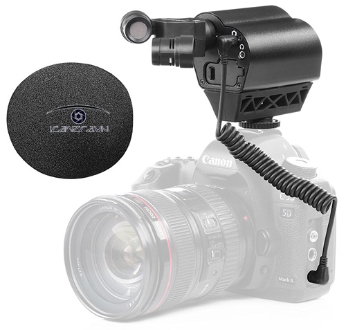 Mic thu âm Saramonic VMIC STEREO Condenser Video Microphone cho máy ảnh DSLR, máy quay