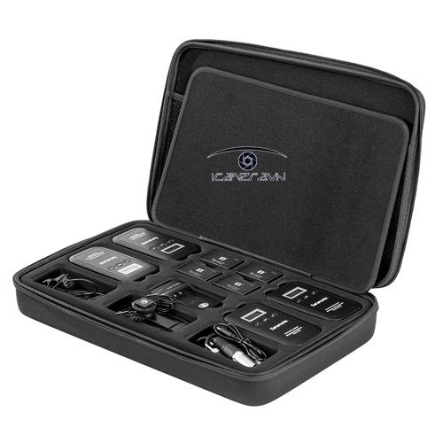 Mic thu âm Saramonic VmicLink5 5.8GHz Wireless Lavalier Microphone 3TX 1RX