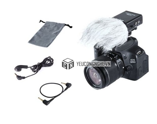 Mic thu âm stereo microphone định hướng gắn máy quay, máy ảnh Boya BY-SM80