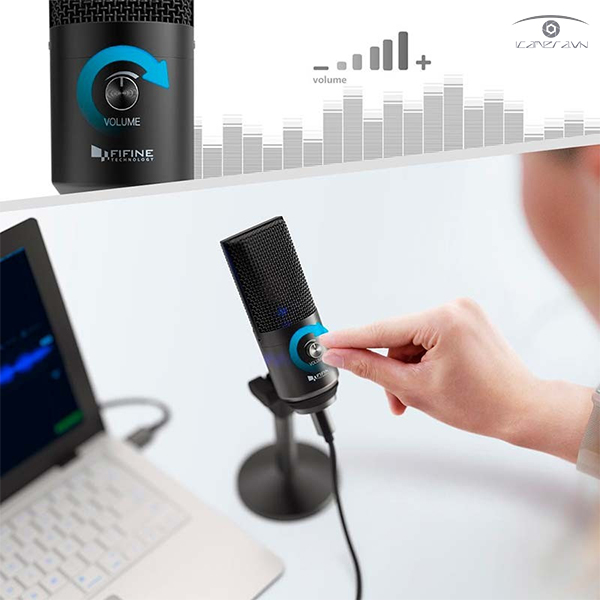 Micro thu âm USB FIFINE K670B  hỗ trợ podcast, livestream tại Hà Nội