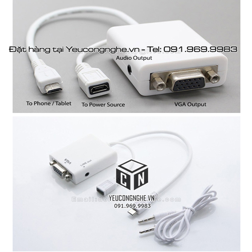 Các loại Jack, dây, thiết bị chuyển đổi, nối dài VGA