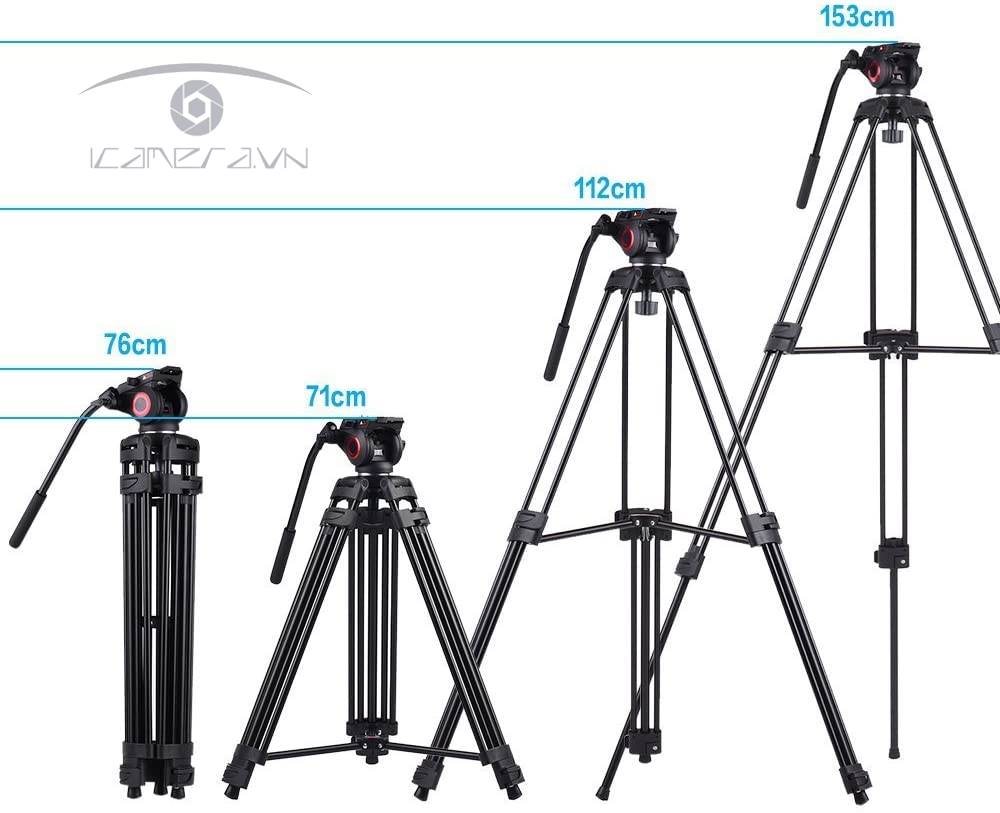 Chân máy ảnh máy quay Tripod Miliboo M601A