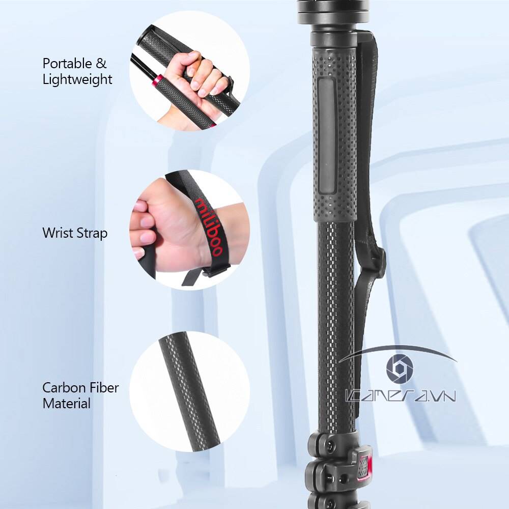 Chân máy ảnh Monopod Miliboo MQB (Carbon)