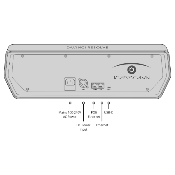 Blackmagic DaVinci Resolve Mini Panel chỉnh màu nhỏ gọn chính hãng