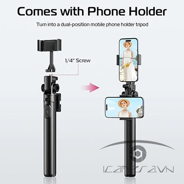  Ulanzi MT-70 Gậy Chụp Ảnh Selfie 3 Chân