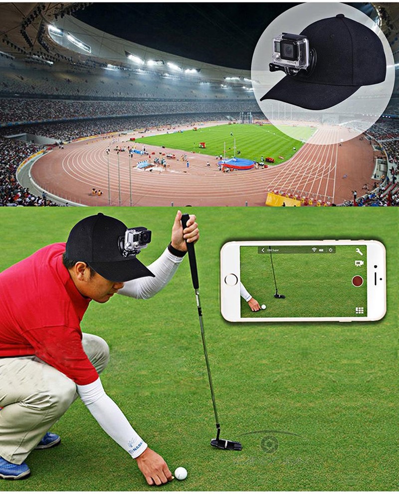 Mũ lưỡi trai gắn Gopro Hero, Action Cam, camera hành trình