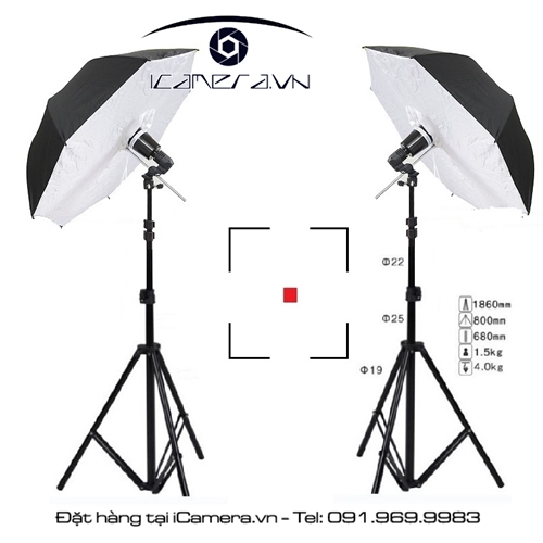 Chân đèn led flash kino studio cỡ lớn 1.9m chuyên nghiệp