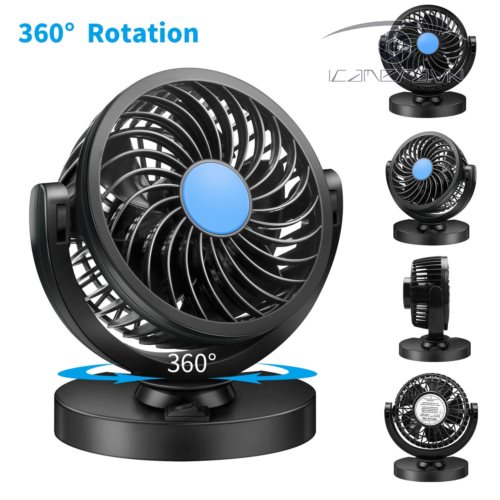 Quạt máy mini 12v trên ô tô, xe hơi cắm tẩu thuốc giá rẻ