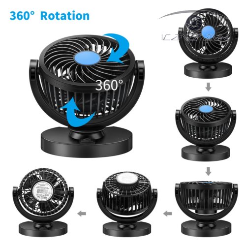 Quạt máy mini 12v trên ô tô, xe hơi cắm tẩu thuốc giá rẻ