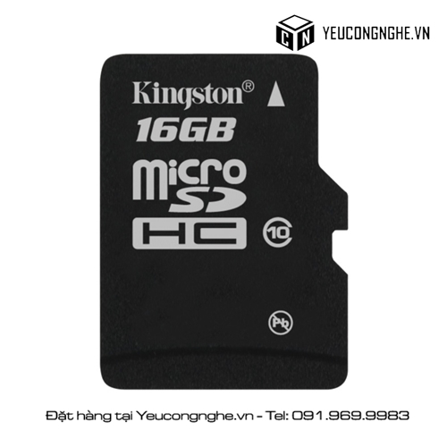 Thẻ nhớ micro SDHC 16GB Kingston Class10 giá rẻ