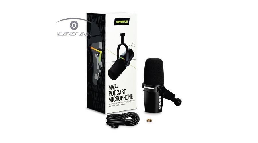 Micro thu âm podcast Shure MV7+