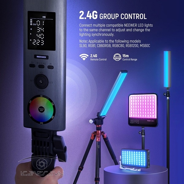 Đèn led NEEWER BH30S RGB LED Tube Light Wand