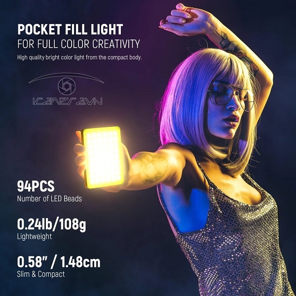 NEEWER VL67C RGB Đèn Selfie Cho Điện Thoại/Laptop & máy ảnh 