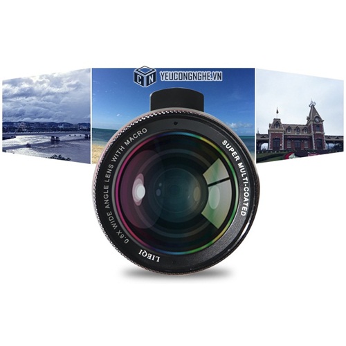 Ống kính 2 trong 1 chụp ảnh smartphone góc rộng - macro LIEQI LQ-025