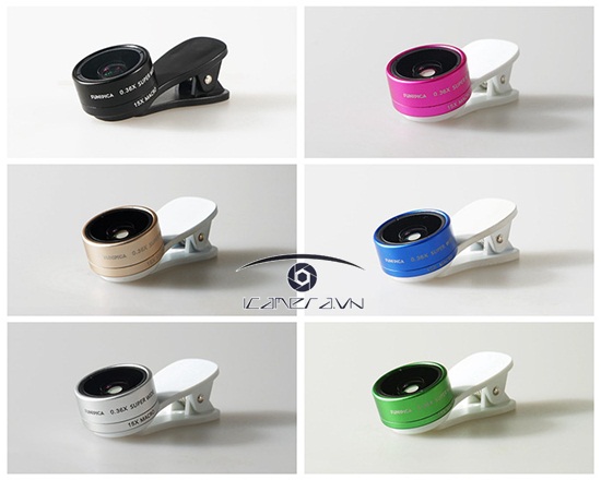 Ống kính chụp ảnh 2 trong 1 wide, macro lens cho điện thoại smartphone Funipica F-515