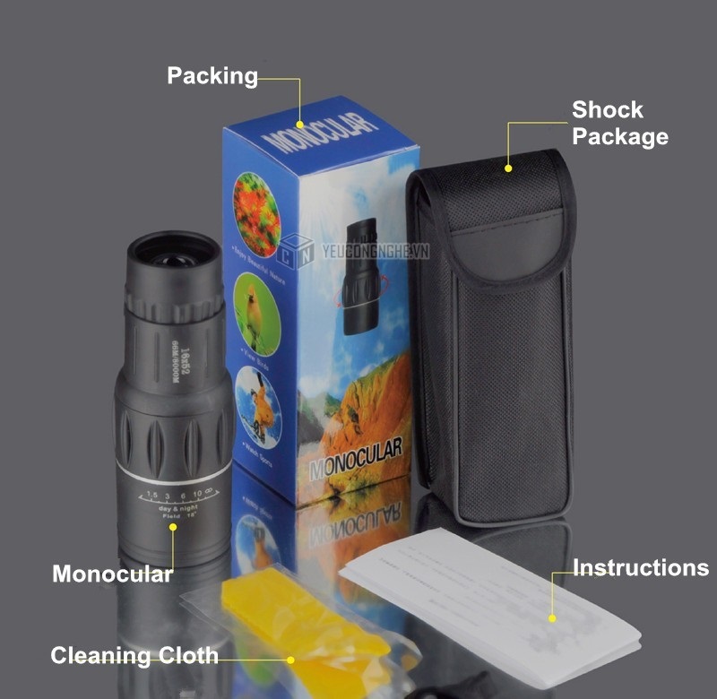 Ống nhòm một mắt siêu nét monocular 16x52