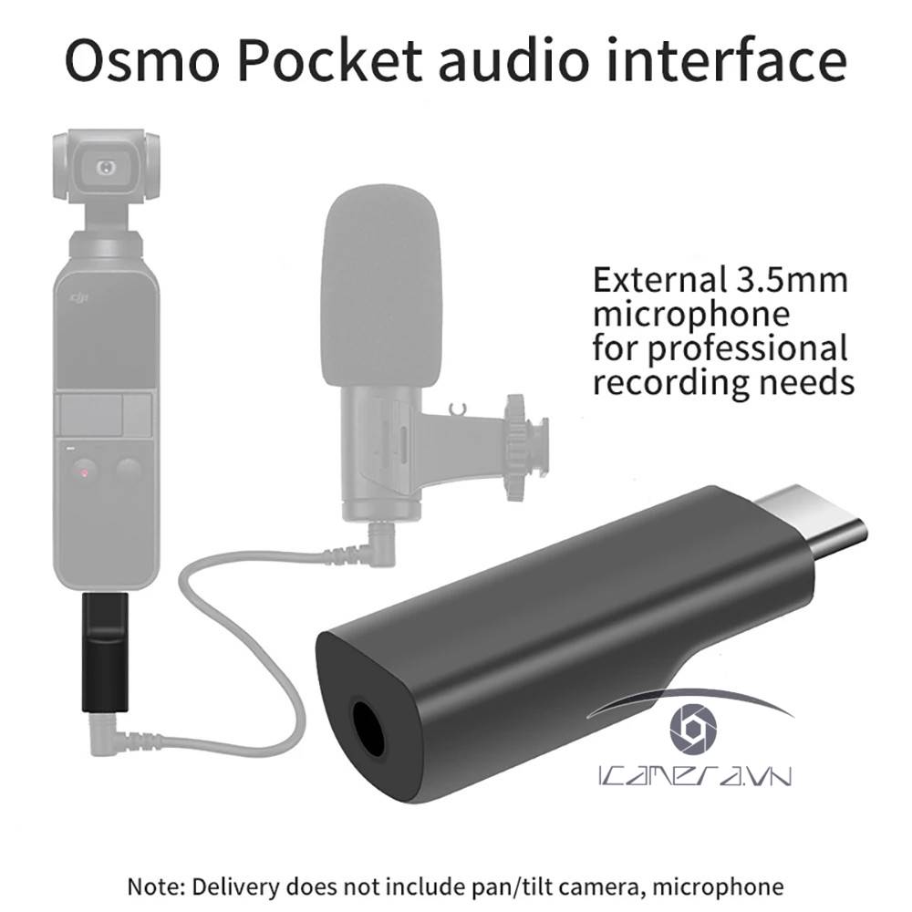 Microphone Adapter External Mic Dji Osmo Pocket Boya BY-K6 TRS