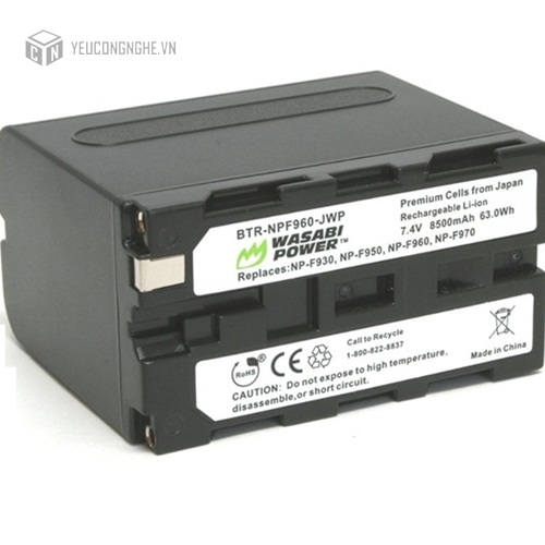 Pin cho máy ảnh Sony NP-F960 Wasabi