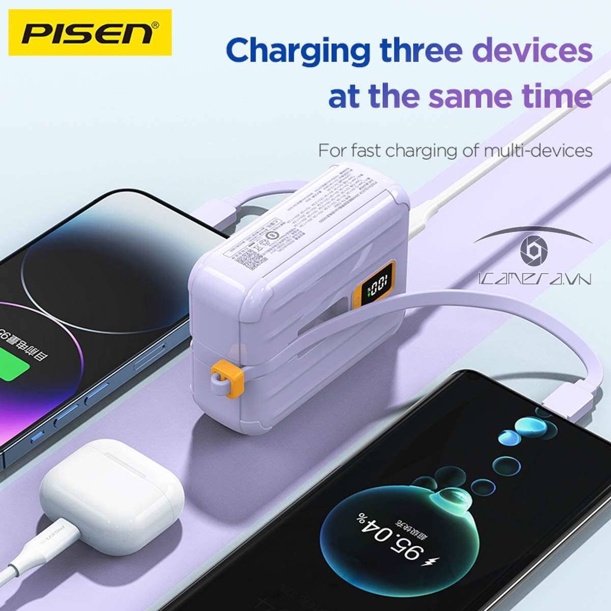 Pin dự phòng PISEN QUICK - POWERLink TINY 30W 10000mAh