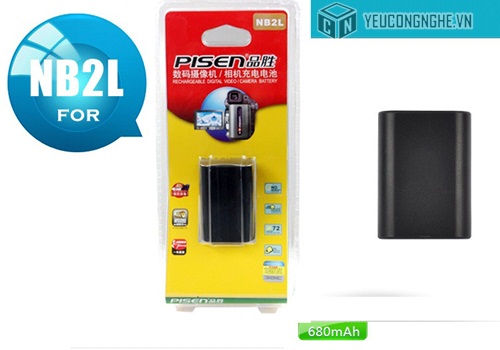 Pin sạc cho máy ảnh Canon NB-2L Pisen