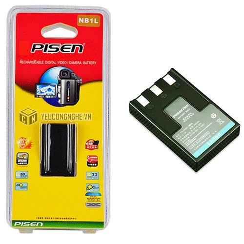 Pin sạc cho máy ảnh Canon NB-1L Pisen