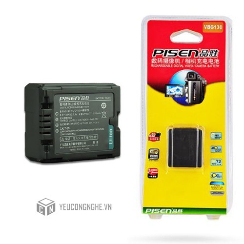 Pin sạc cho máy quay Panasonic VBG130 Pisen