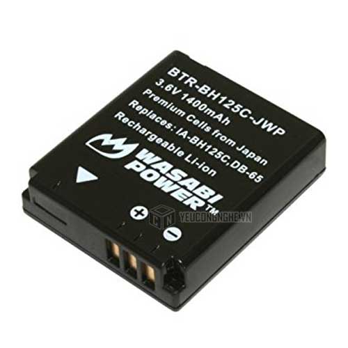 Bộ 2 pin 1 sạc cho máy ảnh Ricoh BH125C Wasabi