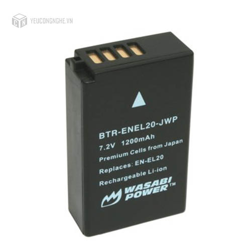 Bộ 1 pin 1 sạc cho máy ảnh Nikon EN-EL20 Wasabi
