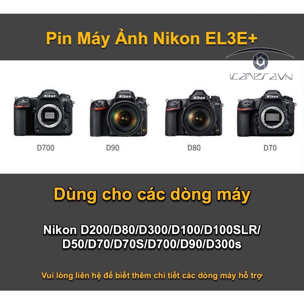 Pin Máy Ảnh Pisen Nikon EL3E+ 