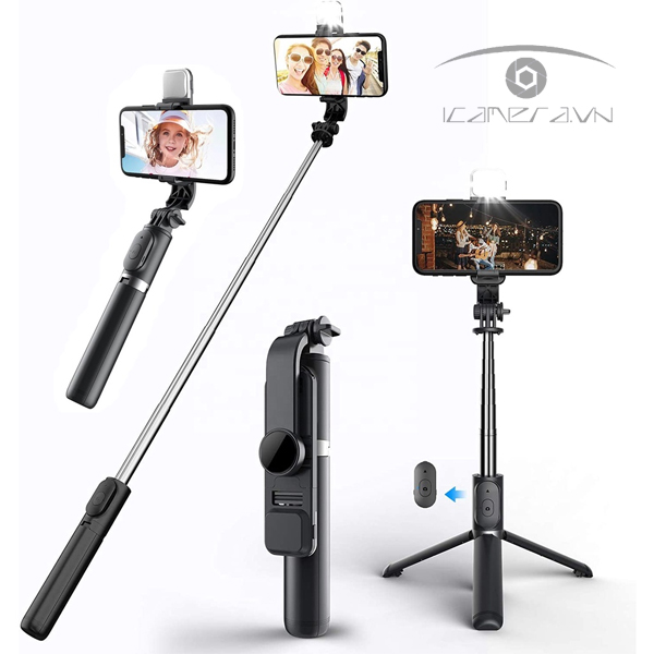Gậy chụp ảnh Selfie Bluetooth Q02S có đèn LED