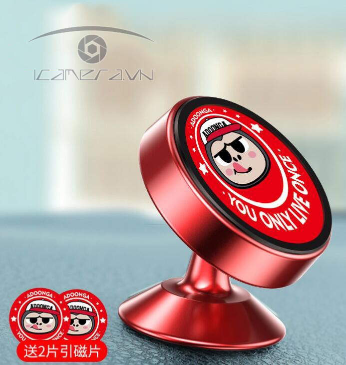 Giá đỡ điện thoại hút nam châm xoay 360 độ gắn xe hơi, ô tô FA-K03