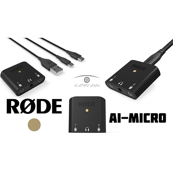 Rode AI-Micro hỗ trợ 2 đầu vào TRS/TRRS