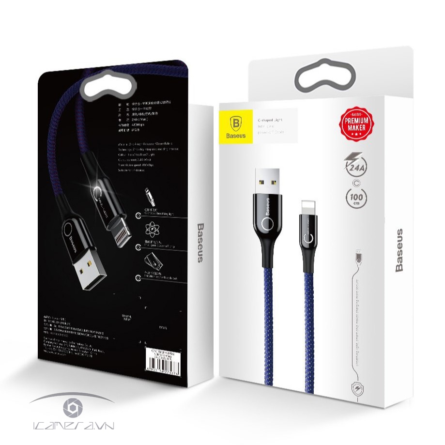 Cáp sạc Lightning tự ngắt thông minh - Baseus CALCD-01 