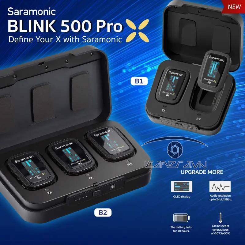 Mic thu âm không dây Saramonic Blink 500 ProX 