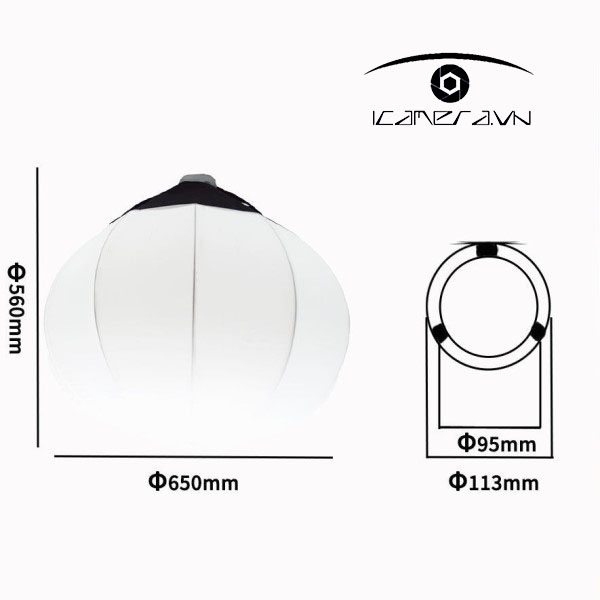 Softbox hình cầu 65cm M400SB giá rẻ