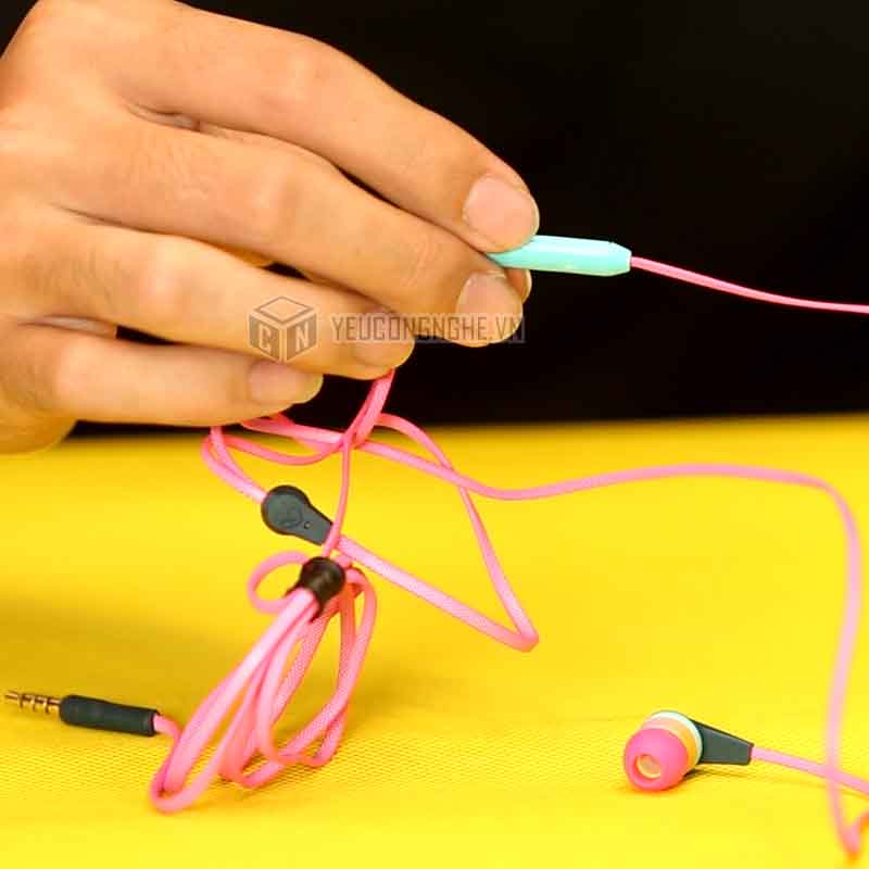 Tai nghe Skullcandy ink'd pink kèm micro