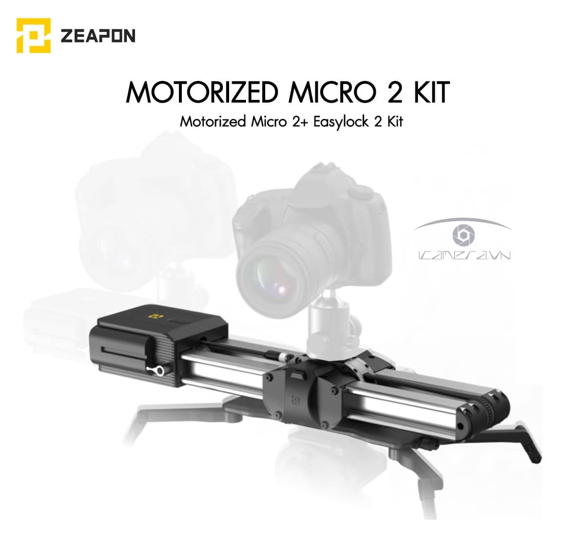 Bộ sản phẩm Zeapon Motorized Micro 2 Kit (Motor + Slider + Easylook)