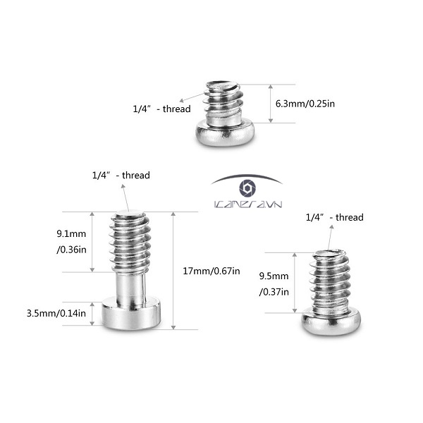 SmallRig 1713 - Hex Screw Pack (12 pcs)