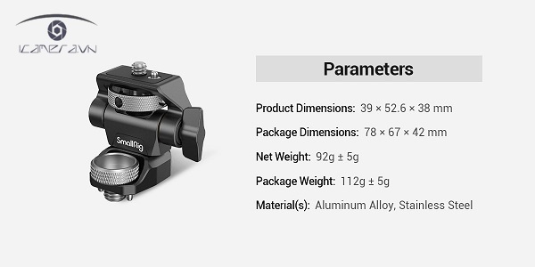 SmallRig 2903B Swivel and Tilt Adjustable Monitor Mount with ARRI-Style Mount