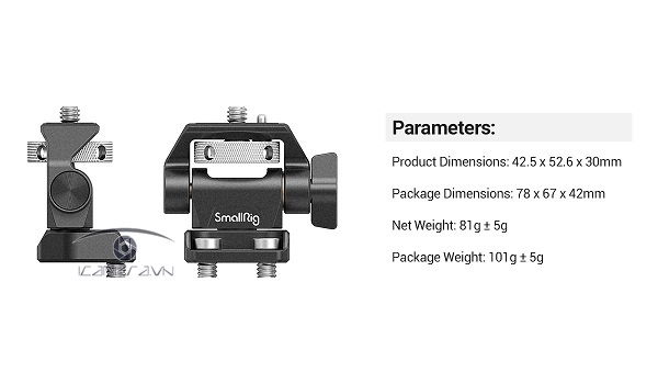 SmallRig 2904B - Swivel and Tilt Adjustable Monitor Mount with 1/4"-20 Screws Mount