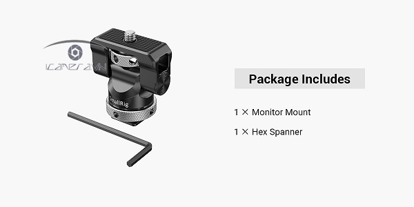 SmallRig BSE2346B - Swivel and Tilt Monitor Mount with Cold Shoe