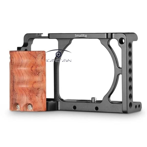 SmallRig Cage with Wooden Handgrip for Sony A6000/A6300 2082 (NRSAB3)