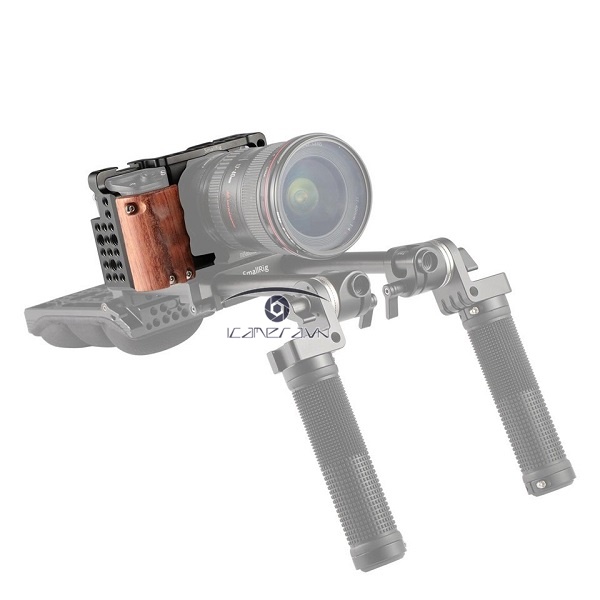 SmallRig Cage with Wooden Handgrip for Sony A6000/A6300 2082 (NRSAB3)