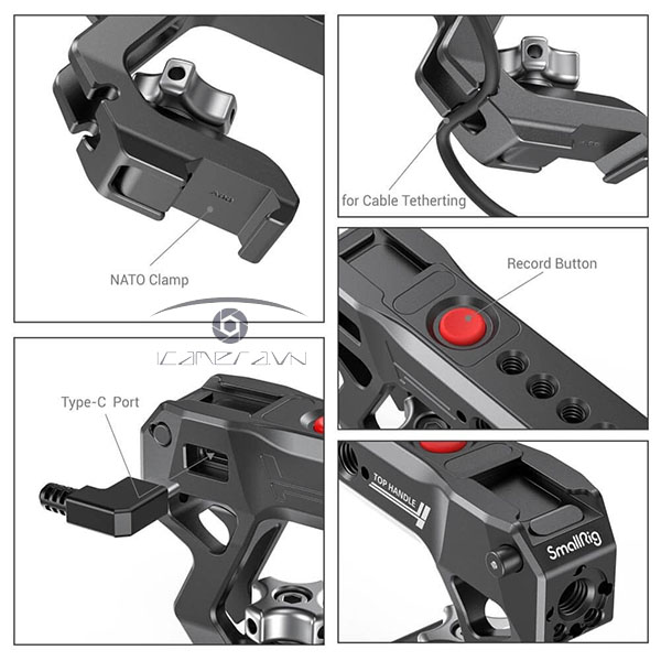 SmallRig NATO Tay cầm tích hợp nút Start/Stop cho máy ảnh Sony – HTN2670